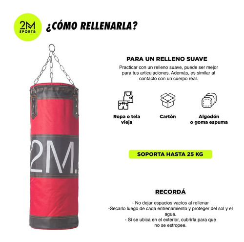 Imagen 5 de 8 de Bolsa Boxeo 1.10 Mts Cordura Reforzada Profesional Box Gym