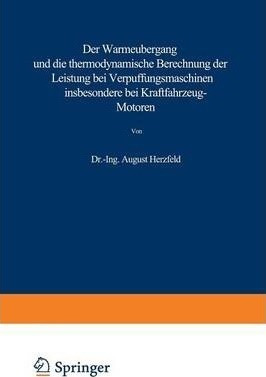 Der Warmeubergang Und Die Thermodynamische Berechnung Der...
