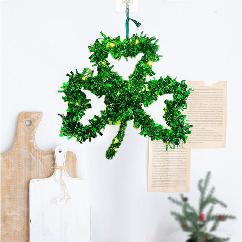 Banner V Green Wire Garland: Decoração De Parede Do Dia De S