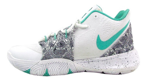 Zapato Deportivo Nike Kyrie 5 Blanco Con Verde