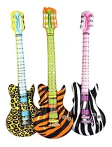 Comprar 12 Guitarras Inflables Safari Animal Print Batucada  Fiesta