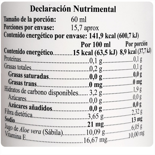 Imagen 3 de 3 de Natures Sunshine Jugo De Sábila Savila F 946ml