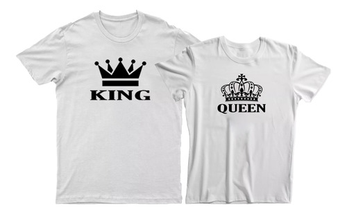 Par Playera Para Pareja, King Y Queen, Para Regalo