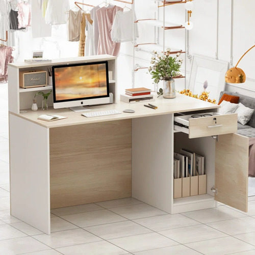 Escritorio / Counter Para Recepción Moderno Mike 140cm
