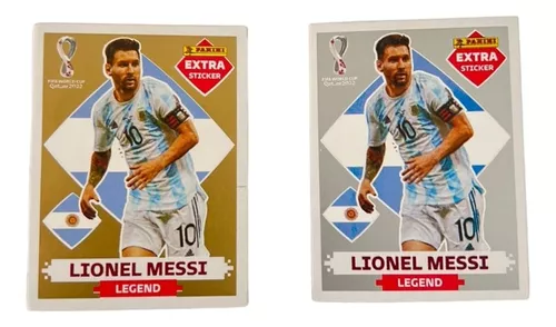 Kit 2 Figurinhas Legend Gold - Silver Especial Álbum Da Copa