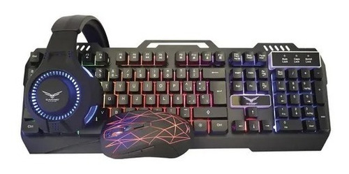 Kit De Teclado Y Mouse Gamer Naceb Na-0925 Español 