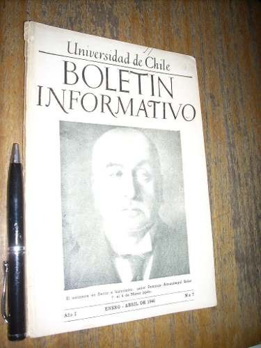 Boletín Informativo 1946 Nº 7 Universidad De Chile