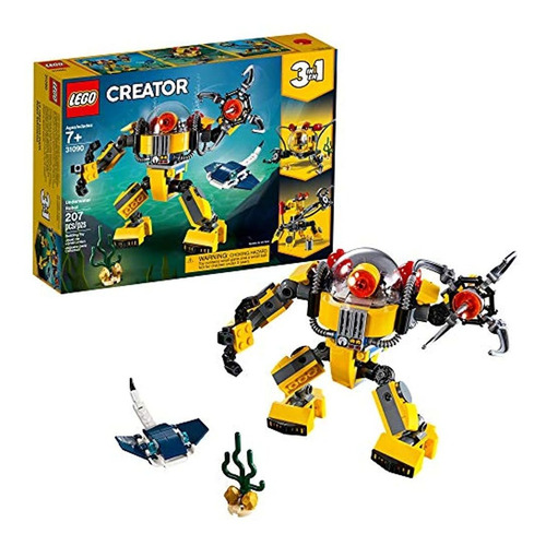 Lego Creator 3in1 Underwater Robot 31090 Kit De Construcción