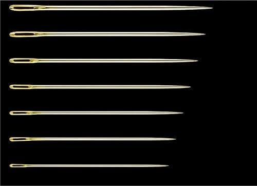 16 Agujas Para Bordar Ojo Dorado Clover