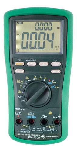 Greenlee Dm-830a Dmm, Trms Ac+dc, Dualtemp, Negro