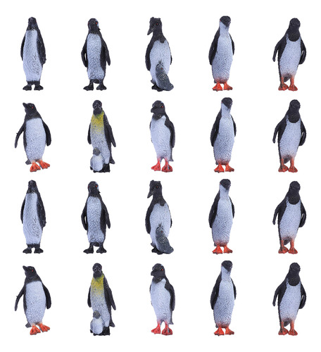 Pinguins De Plástico Para Crianças, Enfeites De Pinguim, Con