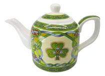 Comprar Tetera Porcelana Trbol - Tetera Irlandesa Con Diseo Celta - 