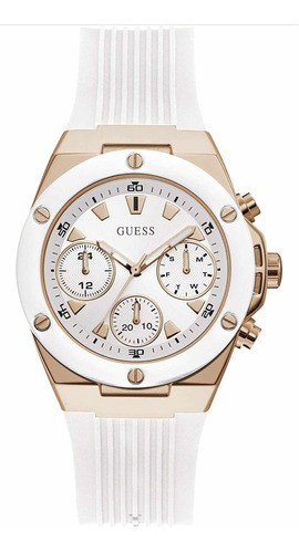 Reloj Guess Para Mujer Dama Athena Horloge Blanco/dorado