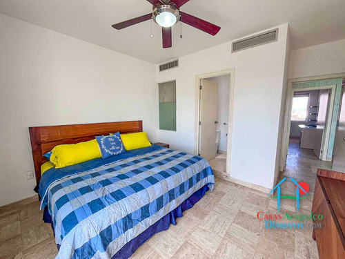 Cad Kabah 803. Departamento En Renta Vacacional Con Terraza En Acapulco Diamante