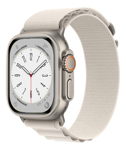 Pulseiras Nylon Loop Alpine Para Apple Watch 42mm Á 49mm Cor Bege