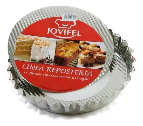 Tartera Desmontable 28 Cm Hojalata Molde Tarta Jovifel Color Gris