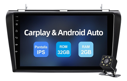 Estéreo 2+32g Carplay Para Mazda 3 2004-2009 Gps Wifi Ips