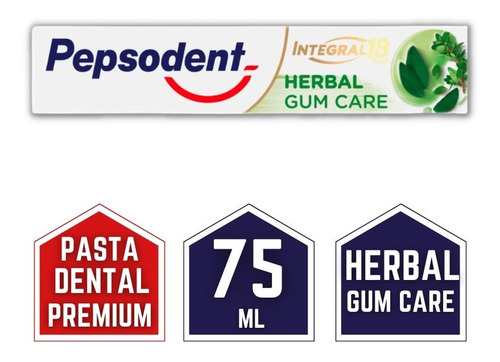 Pasta Dental Pepsodent Integral 18 Hrs Herbal Gum Care