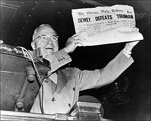 Dewey Defeats Truman Periódico 11 x 14 haluro De Plata Impre