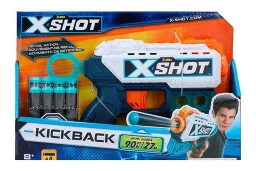 Imagen 2 de 5 de Pistola Lanza Dardos Zuru X-shot Kickback 5760 Edu