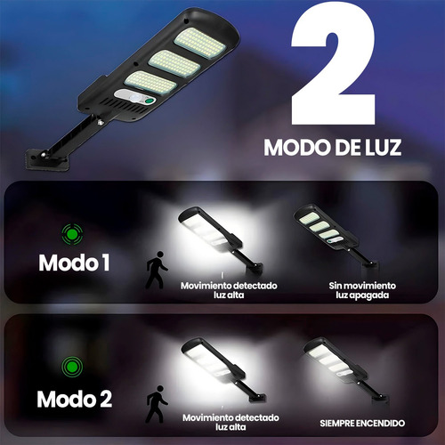 Lámpara Solar Led Exterior Linterna Para Jardín, Pared Negro