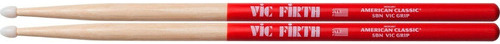 Palillo Vic Firth 5bnvg American Classic 5b Nylon C/vic Grip Color Madera/Rojo