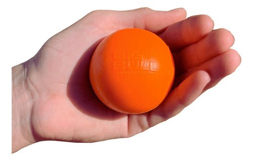 Brinquedo Cachorro Bolas Borracha 55mm Para Cães Pet Médio Cor Laranja