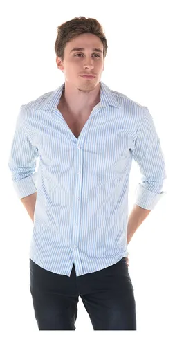 Camiseta Abanderado, hombre, modelo 808, blanca o azul celeste