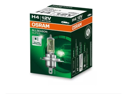 1 Bombillo Osram H4 12v 60/55w All Season Moto Carro Aleman