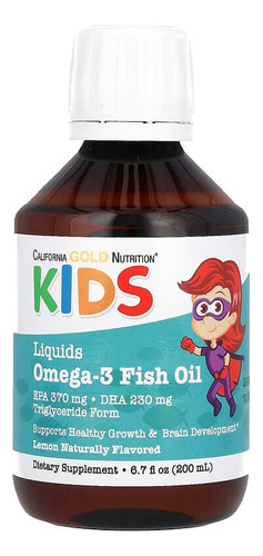  Omega-3 Liquido Para Niños X200ml California Gold Nutrition