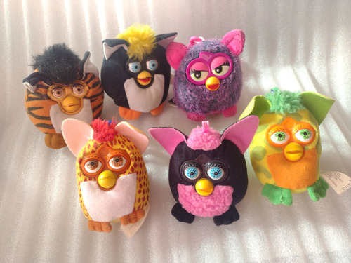 Set Mini Peluches Furby- Mcdonald's Y Tiger Hasbro- 6 Pzs