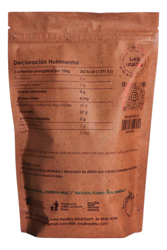 Mango Deshidratado Loka Healthy Snacks