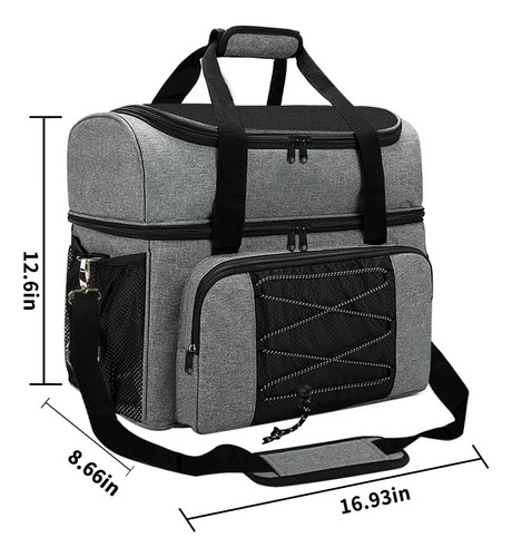 We Bolsa De Bolos Portátil Para 2 Bolas Con Almacenamiento