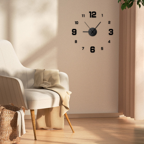 Calcomanía Decorativa Creativa For Reloj De Pared, Sin Marc
