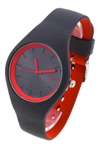 Reloj Knock Out Mujer 8470 Silicona Wr Bicolor Colores