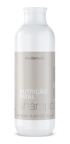 Shampoo Nutrição Fatal Madamelis 250ml Loja Oficial