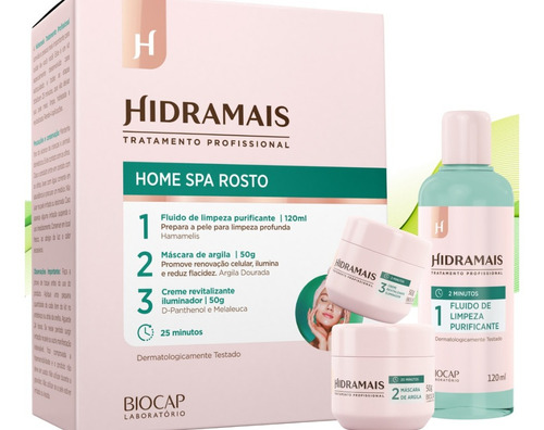 Kit Limpeza Pele Home Spa Facial Hidramais Pele Hidratada