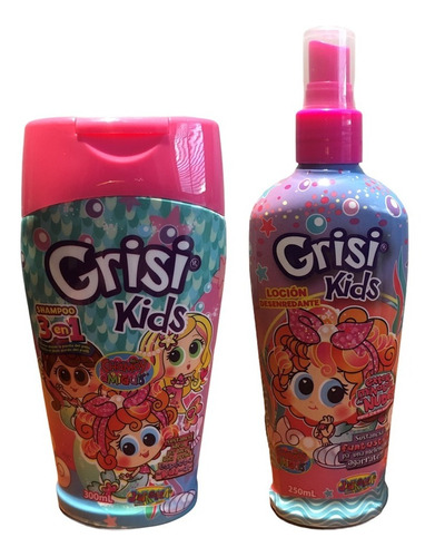 Shampoo Y Loción Desenredante Grisi Kids 