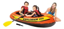 Comprar Bote Lancha Inflable 2 Personas Inflador Remos Explorer 200