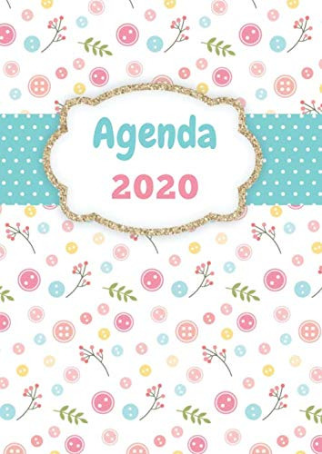 Agenda 2020: Tema Costura Agenda Mensual Y Semanal + Organiz