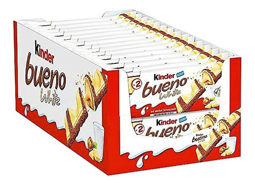 Kinder Bueno White Chocolate 30 Un 39g Cada - Ferrero