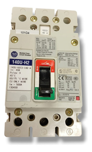 Allen Bradley 140u-h2c3-c40 Guardamotor