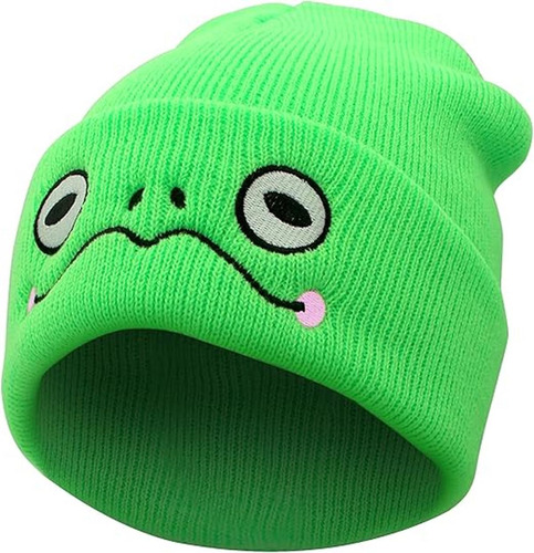 Gorro De Rana Lindo Gorro De Punto De Animales, Divertido