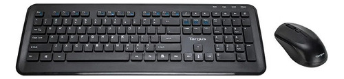 Kit Teclado E Mouse Sem Fio Antimicrobiano Premium Targus Cor do mouse Preto Cor do teclado Preto
