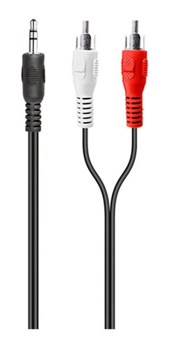 Imagen 3 de 4 de Kit 10 Piezas Cable Auxiliar Rca A Plug 3.5 Estereo 1.8 Mts