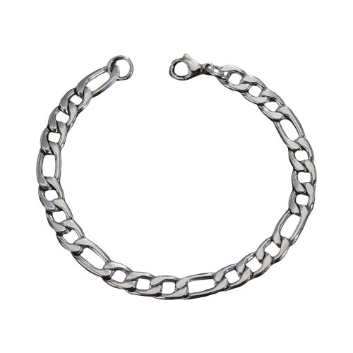 Pulsera Esclava Tejido 3x1 Plata Fina Gruesa De 20cm X 6mm