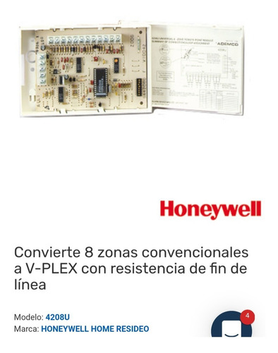 Módulo Expansor De 8 Zonas Honeywell