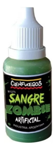 Sangre Artificial Verde Maquillaje Halloween X3 -cienfuegos-