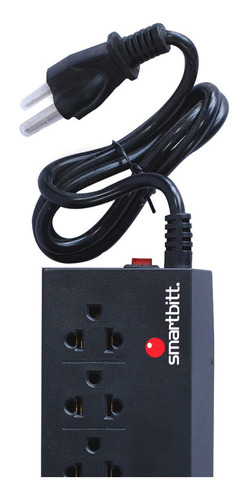 Imagen 8 de 10 de Regulador De Energía Smartbitt Prot Descargas 4 Cont 1200va Color Negro