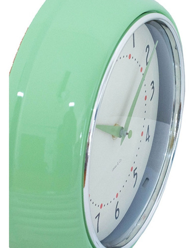 Reloj Metálico Retro Estilo Años 50